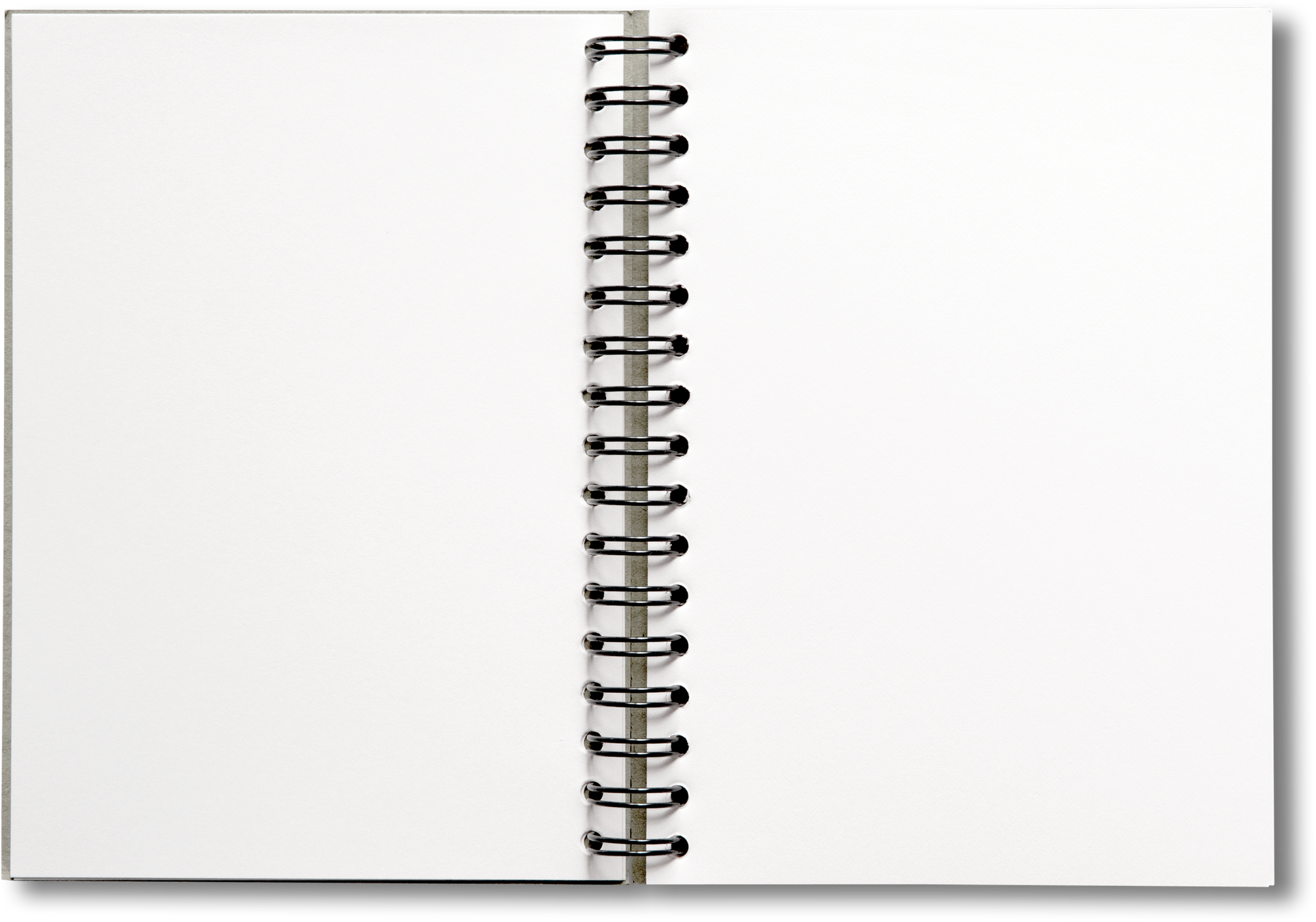 Blank Open Spiral Notebook